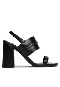 Calvin Klein Sandały Block Hl Sandal HW0HW01612 Czarny. Kolor: czarny. Materiał: skóra #1
