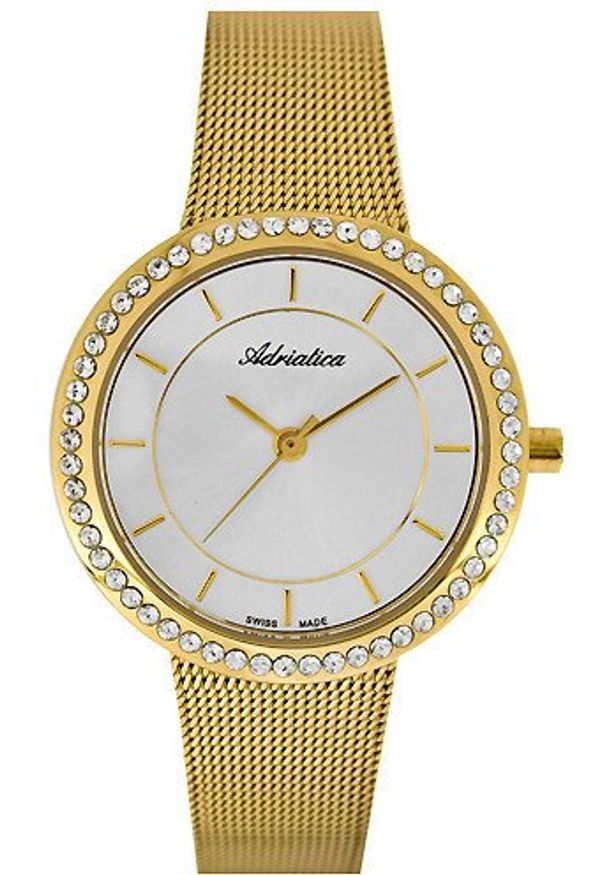 Zegarek damski Adriatica A3645.1113QZ złoty. Kolor: złoty