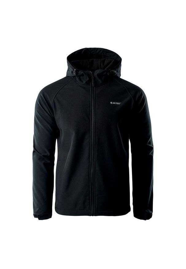 Hi-tec - Kurtka Softshellowa Męska Neti. Kolor: czarny. Materiał: softshell. Sport: turystyka piesza