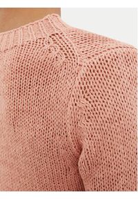 Marc O'Polo Sweter M03 5136 60079 Koralowy Regular Fit. Typ kołnierza: polo. Kolor: pomarańczowy. Materiał: bawełna, syntetyk #4
