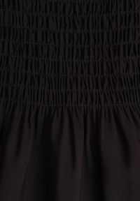 Born2be - Czarna Rozkloszowana Sukienka z Bawełny z Gumką w Talii na Ramiączkach Gelfea. Kolor: czarny. Materiał: bawełna. Długość rękawa: na ramiączkach. Typ sukienki: rozkloszowane. Styl: klasyczny #6