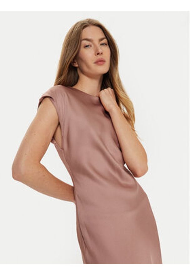Calvin Klein Sukienka koktajlowa K20K207847 Różowy Slim Fit. Kolor: różowy. Materiał: wiskoza. Styl: wizytowy