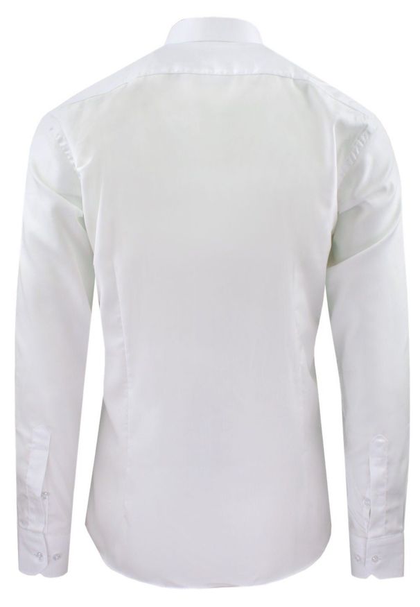 Męska Koszula Wizytowa, Taliowany Krój - Victorio - Biel. Materiał: bawełna. Styl: wizytowy