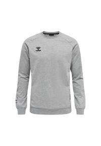 Bluza piłkarska męska Hummel Move Grid bawełniana. Kolor: szary. Materiał: bawełna. Sport: piłka nożna #1