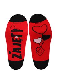 Walentynkowe Skarpety Męskie Moraj 2 Pary. Kolor: czerwony. Materiał: materiał #3