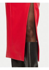 BARDOT Spódnica skórzana 58855SB3 Czerwony Slim Fit. Kolor: czerwony. Materiał: syntetyk #5