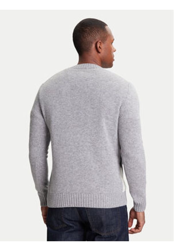 United Colors of Benetton - United Colors Of Benetton Sweter 1244K108R Szary Regular Fit. Kolor: szary. Materiał: wełna