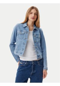 Tommy Jeans Kurtka jeansowa DW0DW20123 Niebieski Regular Fit. Kolor: niebieski. Materiał: bawełna #1