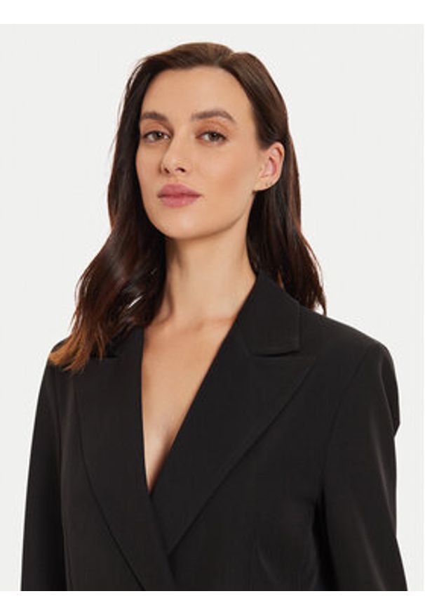 Maryley Marynarka 24IB112/43NE Czarny Regular Fit. Kolor: czarny. Materiał: syntetyk