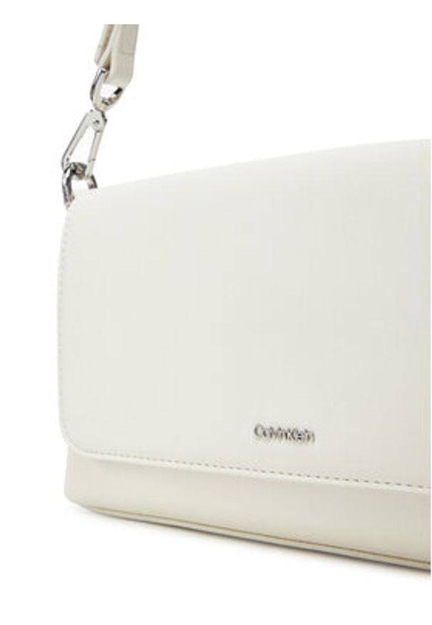 Calvin Klein Torebka Ck Must Convertible Shoulder Bag K60K612902 Écru. Materiał: skórzane