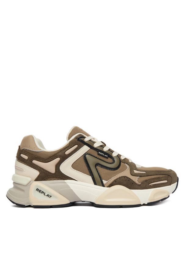 Replay - REPLAY Sneakersy GMS9M .000.C0022T Zielony. Kolor: zielony. Materiał: zamsz, skóra