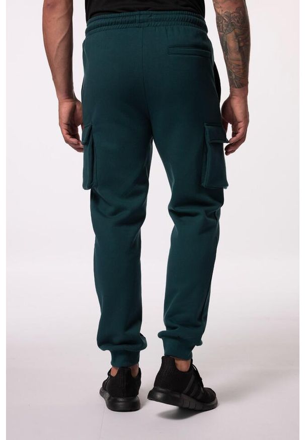 JAY-PI - Męskie Bojówki dresowe fitness elastyczny pas do roz. 7 XL. Kolekcja: plus size. Kolor: zielony, niebieski, wielokolorowy. Materiał: materiał, poliester, bawełna. Długość: długie. Sport: fitness