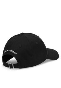 Karl Lagerfeld - KARL LAGERFELD Czapka z daszkiem A1W33037 Czarny. Kolor: czarny. Materiał: materiał, bawełna