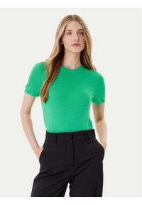 Calvin Klein Sweter LV044A307G Zielony Regular Fit. Kolor: zielony. Materiał: wiskoza
