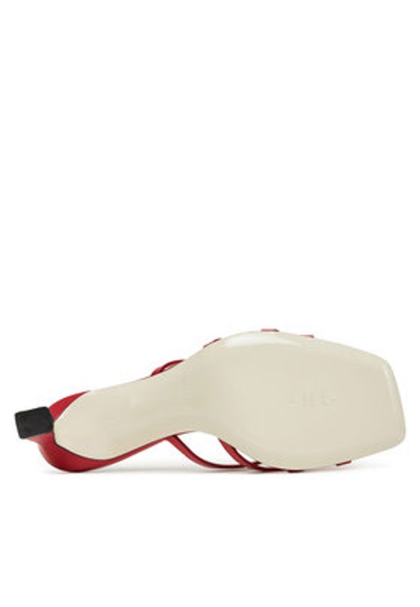 Pollini Klapki SA28217C0MTC0501 Czerwony. Kolor: czerwony. Materiał: skóra