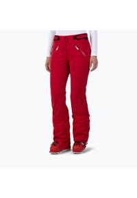 Spodnie narciarskie damskie Rossignol side ruby. Kolor: czerwony. Sezon: zima. Sport: narciarstwo #1