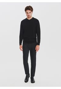 Pako Lorente - PAKO LORENTE - Czarny sweter męski v-neck. Kolor: czarny, niebieski. Materiał: bawełna. Sezon: jesień #3