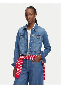 Tommy Jeans Kurtka jeansowa Trucker DW0DW22898 Niebieski Slim Fit. Kolor: niebieski. Materiał: bawełna #1