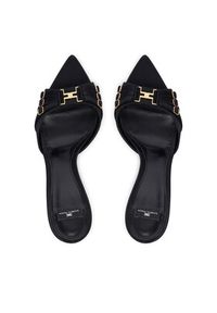 Elisabetta Franchi Klapki SA-76L-62E2-V500 Czarny. Kolor: czarny. Materiał: materiał #5