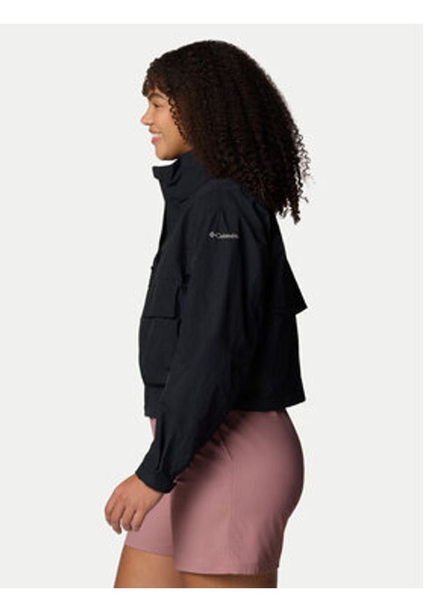 columbia - Columbia Kurtka przejściowa Paracutie™ Cropped Cargo Windbreaker 2116571 Czarny Regular Fit. Kolor: czarny. Materiał: syntetyk