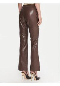 Marciano Guess Spodnie z imitacji skóry 5BGB09 7389A Brązowy Slim Fit. Kolor: brązowy. Materiał: syntetyk #2