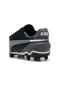Puma - Młodzieżowe buty piłkarskie KING Match FG/AG PUMA Black White Cool Dark Gray. Kolor: biały, wielokolorowy, czarny, szary. Sport: piłka nożna