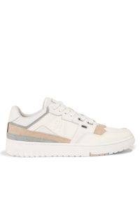 TOMMY HILFIGER - Tommy Hilfiger Sneakersy Th Basket Better Ii Lth Mix FM0FM04794 Beżowy. Kolor: beżowy