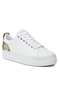 Guess Sneakersy Gianele4 FLPGN4 ELE12 Biały. Kolor: biały. Materiał: skóra