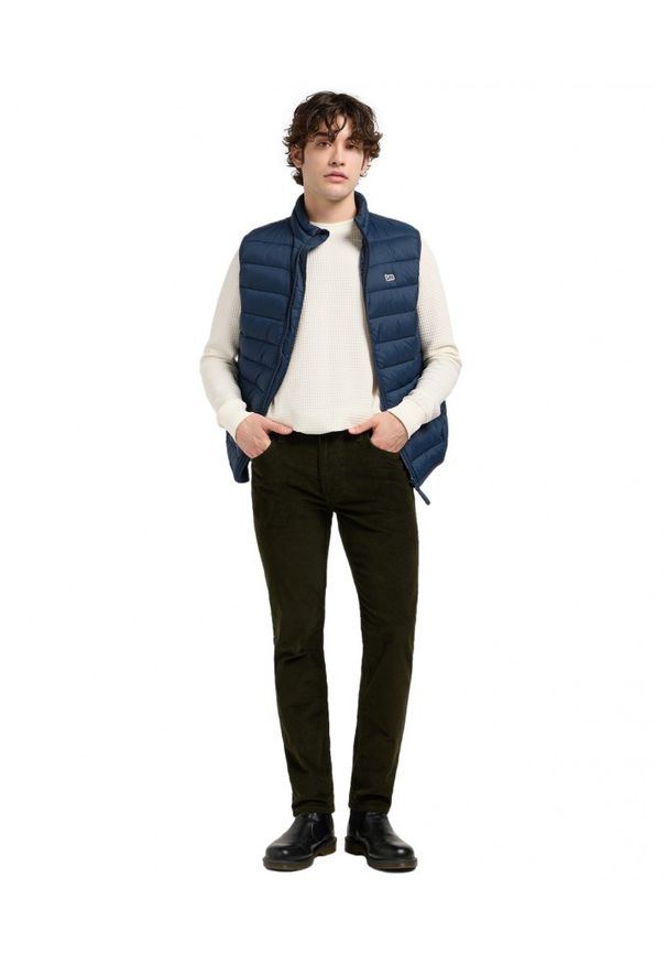 Lee - MESKA KURTKA LEE STAND COLLAR PUFFER VEST RIVET NAVY 112370536