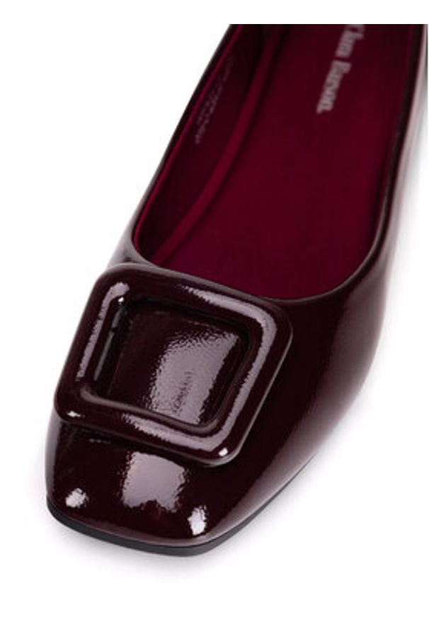 Clara Barson Baleriny WFA3513-1 Bordowy. Kolor: czerwony. Materiał: syntetyk, materiał