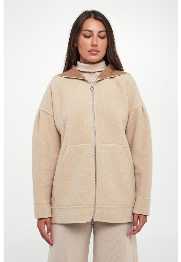 Kurtka damska wełniana Sottile MM. Materiał: wełna