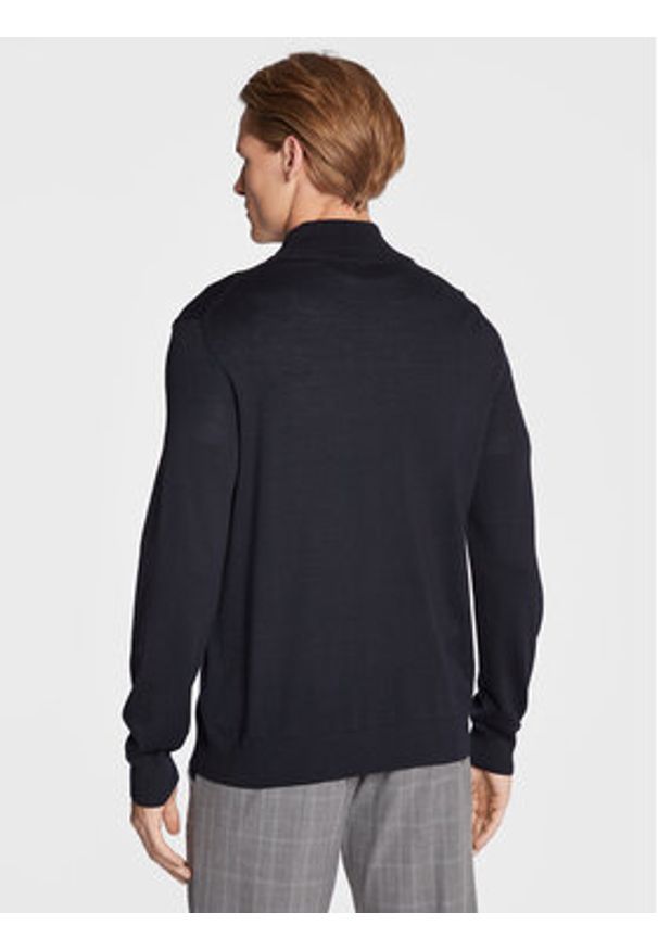 JOOP! Kardigan 17 Jk-06Davis 30032605 Granatowy Regular Fit. Kolor: niebieski. Materiał: wełna