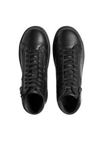 Calvin Klein Sneakersy High Top Lace Up W/Zip Mono HM0HM01180 Czarny. Kolor: czarny