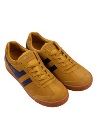 Buty do chodzenia męskie Gola Harrier Suede. Zapięcie: sznurówki. Kolor: niebieski, wielokolorowy. Materiał: zamsz, materiał. Szerokość cholewki: normalna. Sport: turystyka piesza
