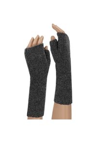 HEAT KEEPER - Długie rękawiczki bez palców dla kobiet - Moda - Antracyt. Kolor: szary, brązowy, wielokolorowy. Materiał: poliakryl. Sezon: zima. Sport: narciarstwo #1