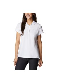 columbia - Koszulka Polo Damska Columbia Lakeside Trail Solid Pique. Typ kołnierza: polo. Kolor: biały