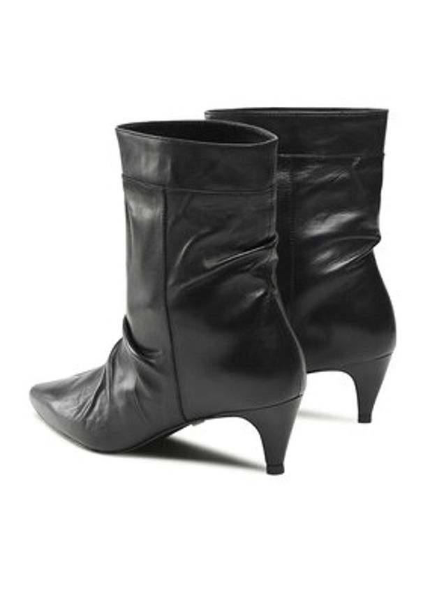 Gino Rossi Botki 98235 Czarny. Kolor: czarny. Materiał: skóra