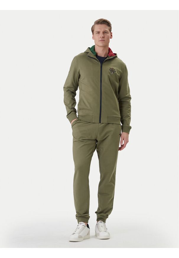 Aeronautica Militare Dres 261TF0108UF00674 Zielony Regular Fit. Kolor: zielony. Materiał: bawełna