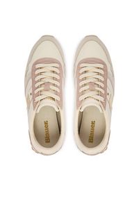 Blauer Sneakersy S6MILLEN03/NYS Écru. Materiał: zamsz, skóra #2