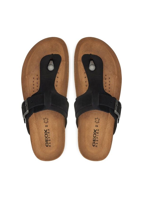 Japonki Geox. Kolor: czarny