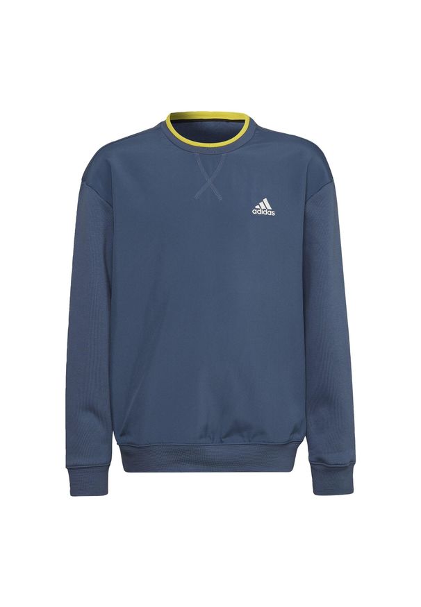 Adidas - Bluza dziewczęca adidas ALL SZN. Kolor: zielony, wielokolorowy, żółty. Sport: taniec, joga i pilates
