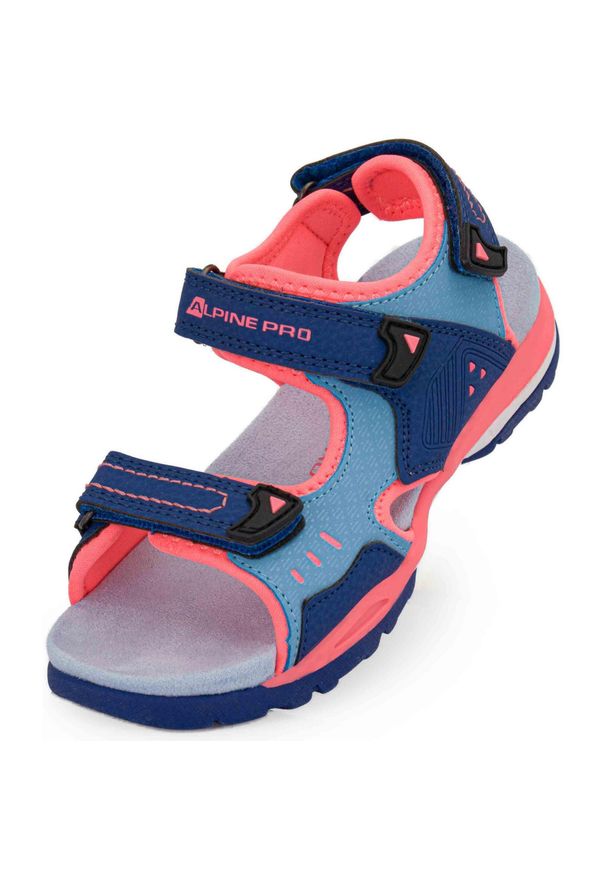ALPINE PRO - Sandały dla dzieci Alpine Pro Gereto 30 - Wygoda i Styl. Zapięcie: rzepy. Kolor: wielokolorowy. Materiał: syntetyk, materiał. Wzór: kolorowy. Sezon: lato