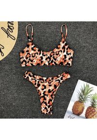 Intica - Bikini push-up ze stringami na plażę i basen UV odporne Andriette. Materiał: tkanina, materiał