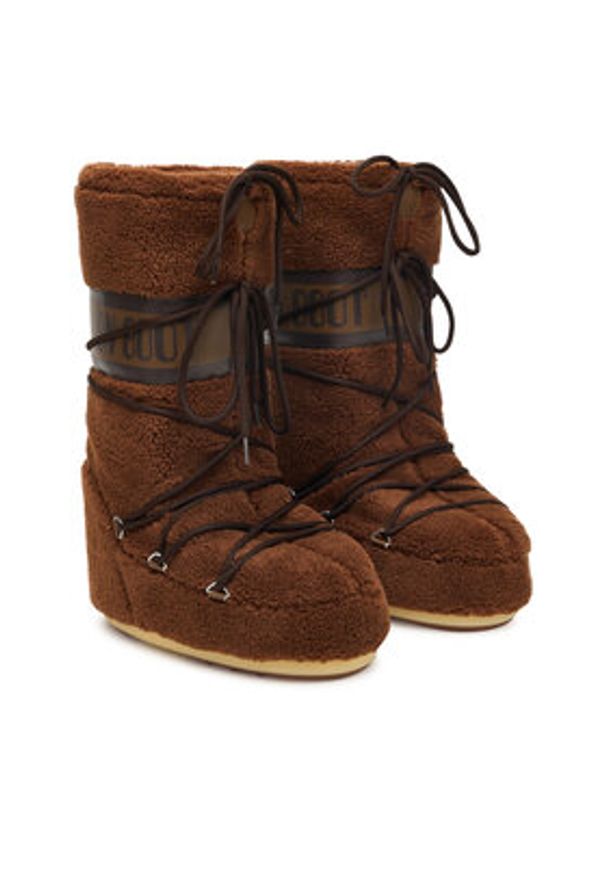 Moon Boot Śniegowce Mb Icon Fleece 80D1403080 Brązowy. Kolor: brązowy. Materiał: materiał