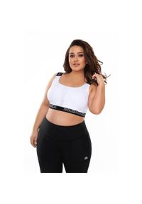 ROUGH RADICAL - Stanik fitness cardio Rough Radical Sports Bra Sporting plus size. Kolekcja: plus size. Kolor: biały. Sport: fitness