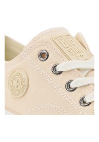 Big-Star - Beżowe Sneakersy Big Star Sportowe Obuwie Damskie. Okazja: na co dzień. Zapięcie: sznurówki. Kolor: beżowy. Materiał: guma, materiał. Styl: sportowy