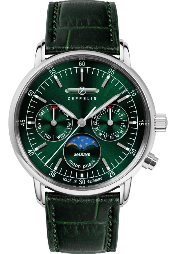 Zegarek Zeppelin Zegarek damski Zeppelin 8635-4 zielony. Kolor: zielony