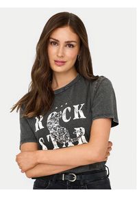 only - ONLY T-Shirt Lucy 15346786 Szary Regular Fit. Kolor: szary. Materiał: bawełna #7