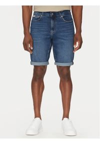 Calvin Klein Jeans Szorty jeansowe J30J327184 Niebieski Slim Fit. Kolor: niebieski. Materiał: bawełna