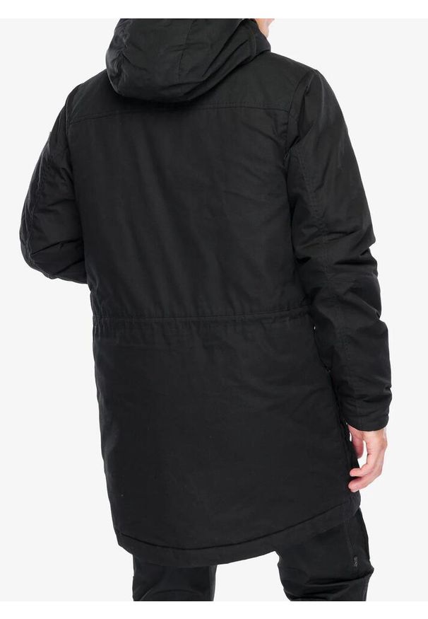 Fjällräven - Kurtka ocieplana męska Fjallraven Singi Wool Padded Parka. Kolor: czarny. Sport: turystyka piesza